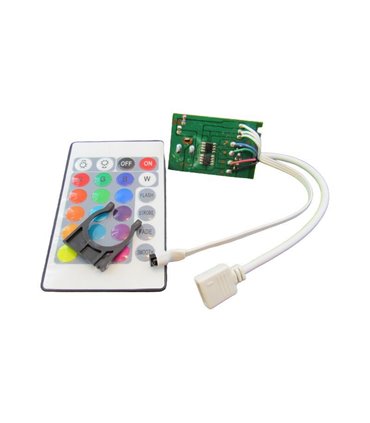 Контроллер RGB 12V инфракрасный 24 кнопки модуль 3528 5050 пульт ДУ IR44 (17652)