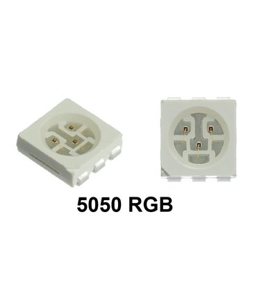 Светодиоды SMD 5050 RGB 10шт (12612)
