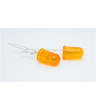 Светодиод LED F5 Ф5 5мм оранжевый (14743)