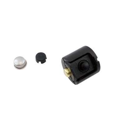 Кнопка для фонаря задний контакт 22мм с насадкой черная (12662)