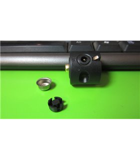 Кнопка для фонаря 24мм задний контакт с насадкой черная (12660) Кнопка для фонаря 24мм задний контакт с насадкой черная (12660)