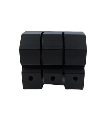 Зажим для фонарика прицела алюминий 25мм на планку 20мм (18904)