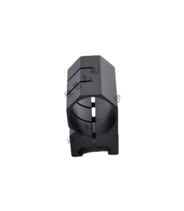 Зажим для фонарика прицела алюминий 25мм на планку 20мм (18904)