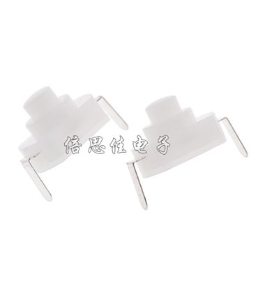 Кнопка с фиксатором в фонарь LED CREE 7мм белая (12009)