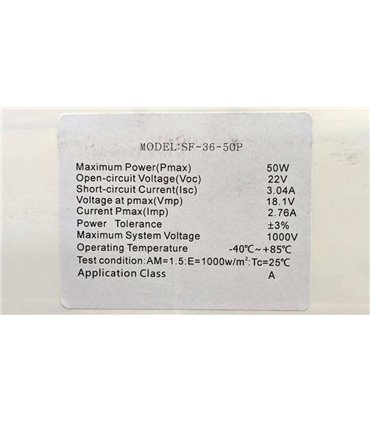 Солнечная панель гибкая 50W 18V 670*570мм (10017381)