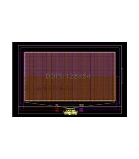Дисплей LCD LX-12864P1 69*48мм (16368)