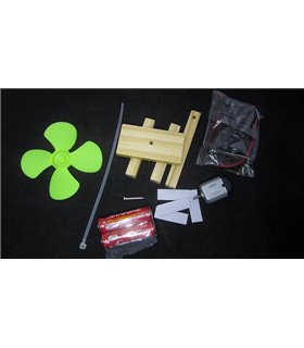 Детский конструктор DIY STEM-образование Машинка с пропеллером (16480)