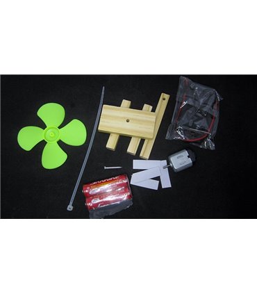 Детский конструктор DIY STEM-образование Машинка с пропеллером (16480)