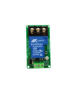 Одноканальный релейный модуль 5V 30A с изоляцией оптопары (17926)