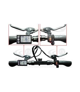 Контроллер электровелосипеда с дисплеем 350W 48V B48 866B-6 (16641)