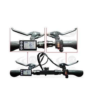 Контроллер электровелосипеда с дисплеем 350W 48V A48 866A-6 (16635)