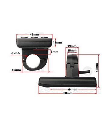 Контроллер электровелосипеда с дисплеем 350W 48V A48 866A-6 (16635)