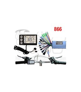 Контроллер электровелосипеда с дисплеем 350W 24V A24 866A-6 (16633)