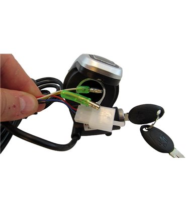 Ручка газа для велосипеда пара 60V с индикатором заряда и замком (18630)