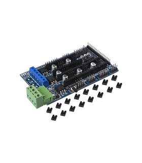 Плата расширение RAMPS 1.5 для Arduino Mega 2560 под 3D-принтер (15915) Плата расширение RAMPS 1.5 для Arduino Mega 2560 под 3D-принтер (15915)