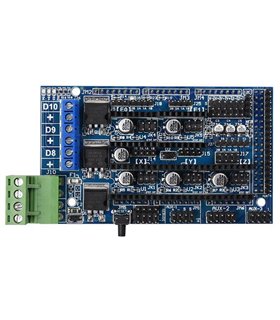 Плата расширение RAMPS 1.5 для Arduino Mega 2560 под 3D-принтер (15915) Плата расширение RAMPS 1.5 для Arduino Mega 2560 под 3D-принтер (15915)