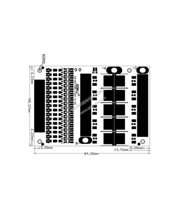 Плата защиты литиевого аккумулятора BMS плата LiFePo 13S 50A with balance (16695)