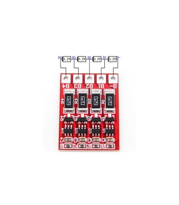 Плата активный балансир для LiFePo аккумулятора 7S 58mA (18210)