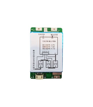 Контроллер защиты заряда разряда BMS 3*Li-Ion 100A (12925)