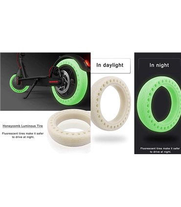 Сплошная люминесцентная перфорированная антипрокольная шина Xiaomi M365 M365PRO (17806)