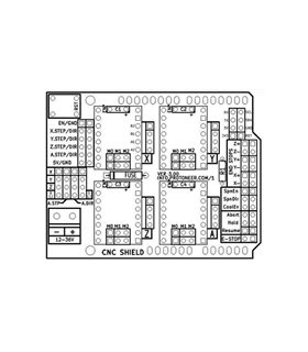 Плата расширения A4988 3D CNC Shield v3.0 Arduino (11549)