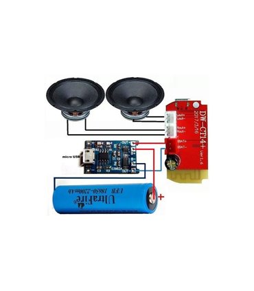 Аудио Bluetooth модуль DW-CT14 со стерео усилителем 2*3W (16405)