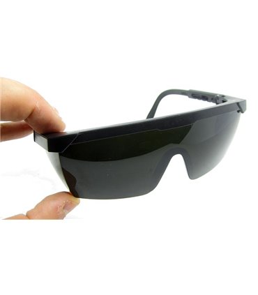 Очки защитные черные регулируемые дужки (15479)