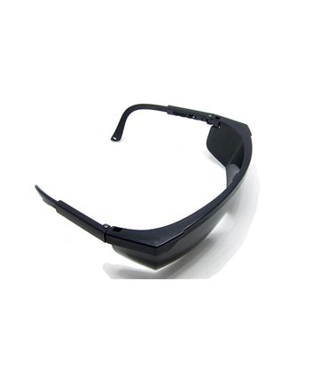 Очки защитные черные регулируемые дужки (15479)