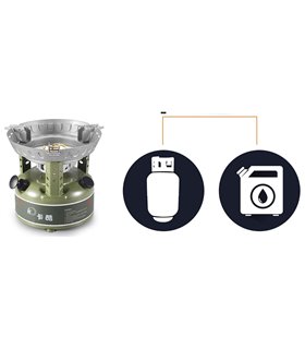 Мощная бензиновая дизельная плита для кемпинга (19186)