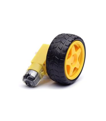 Мотор редуктор с колесом для проэктов Arduino (12075)