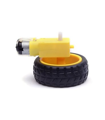 Мотор редуктор с колесом для проэктов Arduino (12075)