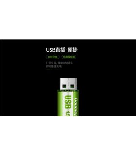 Аккумулятор заряд от usb Doublepow AA 14500 1.5V Li-Ion 1200mAh (17294)