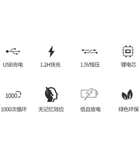 Аккумулятор заряд от usb Doublepow AA 14500 1.5V Li-Ion 1200mAh (17294)