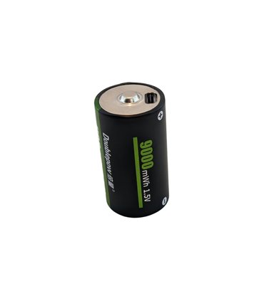 Аккумулятор R20 Doublepow заряд от micro usb Li-Ion 1.5V 9000mAh (17292)