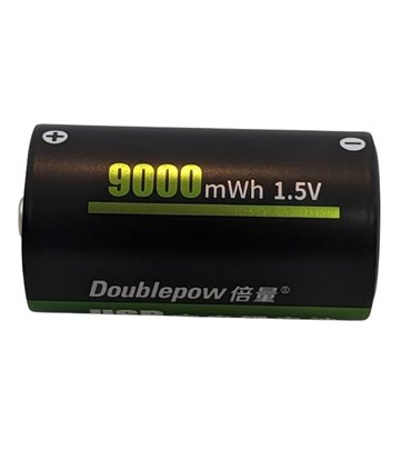 Аккумулятор R20 Doublepow заряд от micro usb Li-Ion 1.5V 9000mAh (17292)