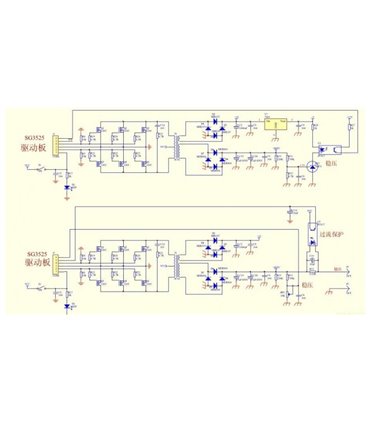Плата драйвер инвертора Меандр SG3525 (10430)