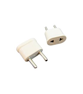 Переходник под евро для розетки белый 250V 10A (17394)