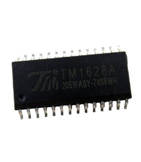 Микросхема LED дисплея и клавиатуры TM1628 SOP-28 CHP123 (18380) Микросхема LED дисплея и клавиатуры TM1628 SOP-28 CHP123 (18380)