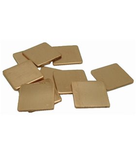 Медная пластина радиатор 15*15мм толщина 2мм (16361)