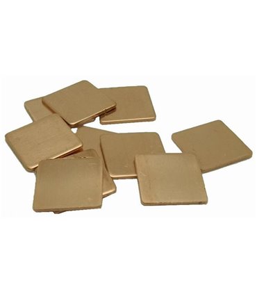 Медная пластина радиатор 15*15мм толщина 1.2мм (16360)