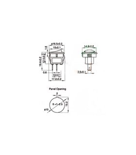Переключатель двойной KCD11 с водонепроницаемой крышкой (17184)
