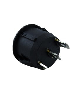 Переключатель круглый KCD1-105 20мм три позиции без подсветки (18733)