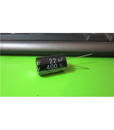 Конденсатор электролитический 400V 22uF (12651)