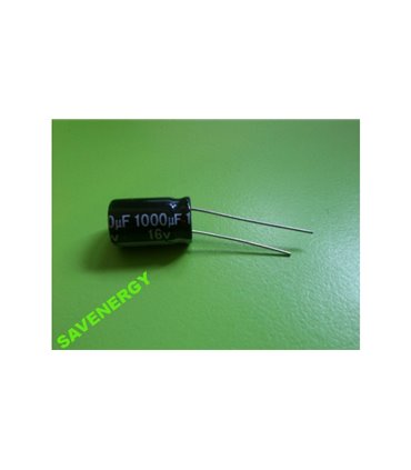 Конденсатор электролитический 1000uF 16V (10518)