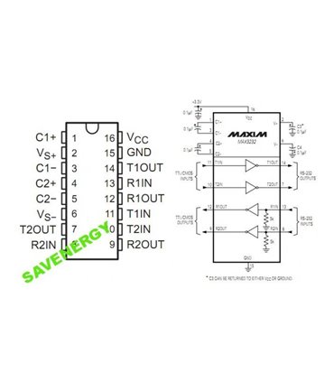 Микросхема MAX3232 (10317)