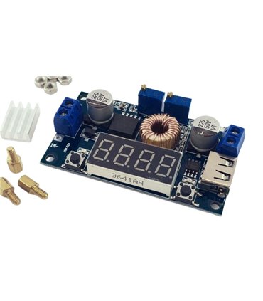 DC-DC XL4015 понижающий c вольтметром 5А USB (10079)