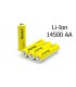 Аккумулятор Soshine 14500 AA Li-Ion 3.7V 900mAh (14992)