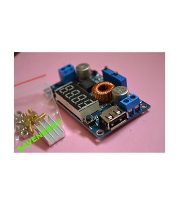 DC-DC XL4015 понижающий c вольтметром 5А USB (10079)