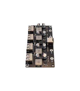 Модуль понижения напряжения DC QC2.0 QC3.0 4*USB DC 5.5*2.5мм 6-32V to 5V (19230) Модуль понижения напряжения DC QC2.0 QC3.0 4*USB DC 5.5*2.5мм 6-32V to 5V (19230)