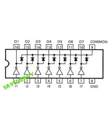 Сборка Дарлингтона ULN2003A dip (10400)